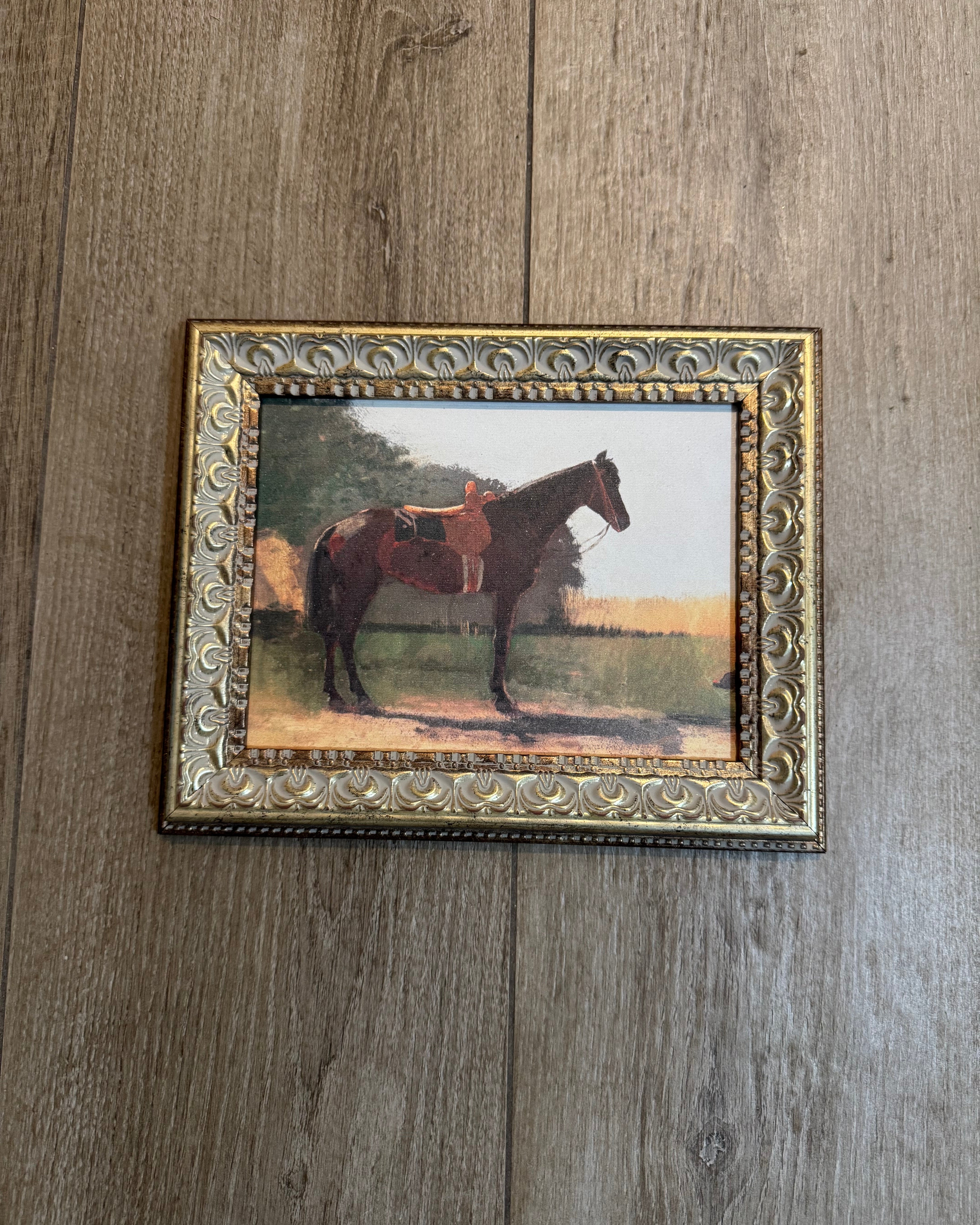 Saddled Horse Vintage Art Faire - Petal Lane Home