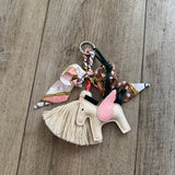 Amuleto de bolsa Caballo Guardián (Rosa)
