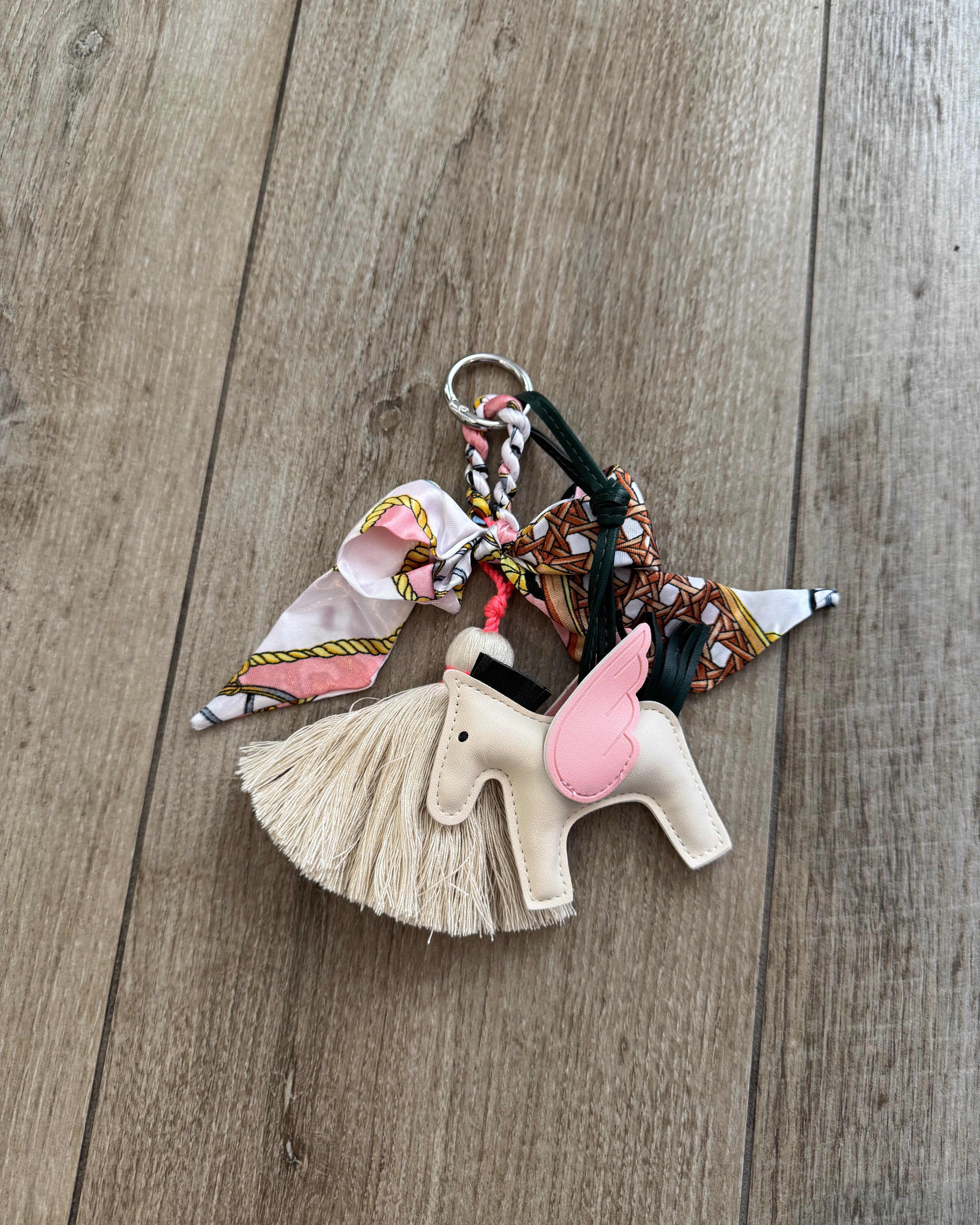Guardian Angel Horse Bag Charm (Pink)