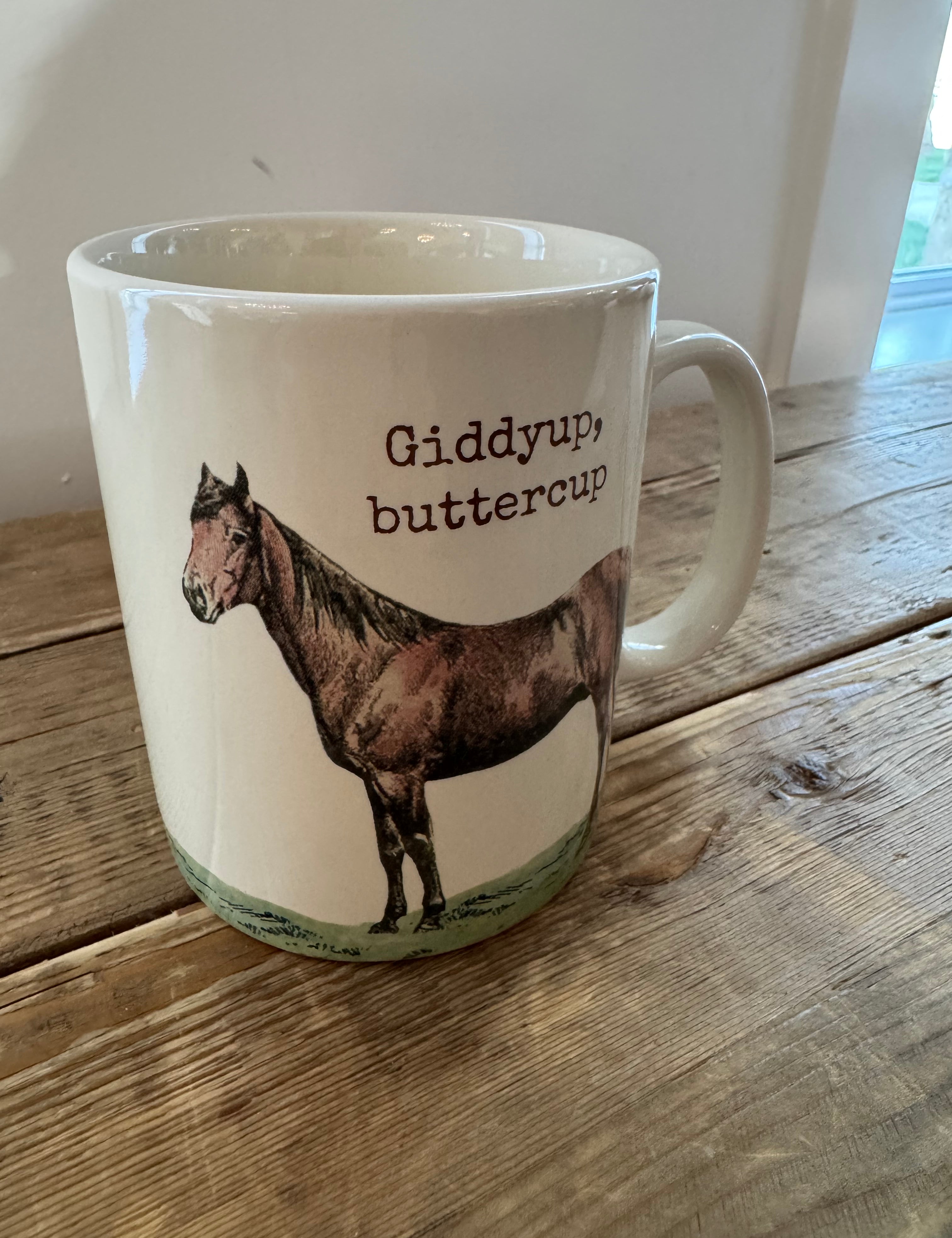 giddyup buttercup mug