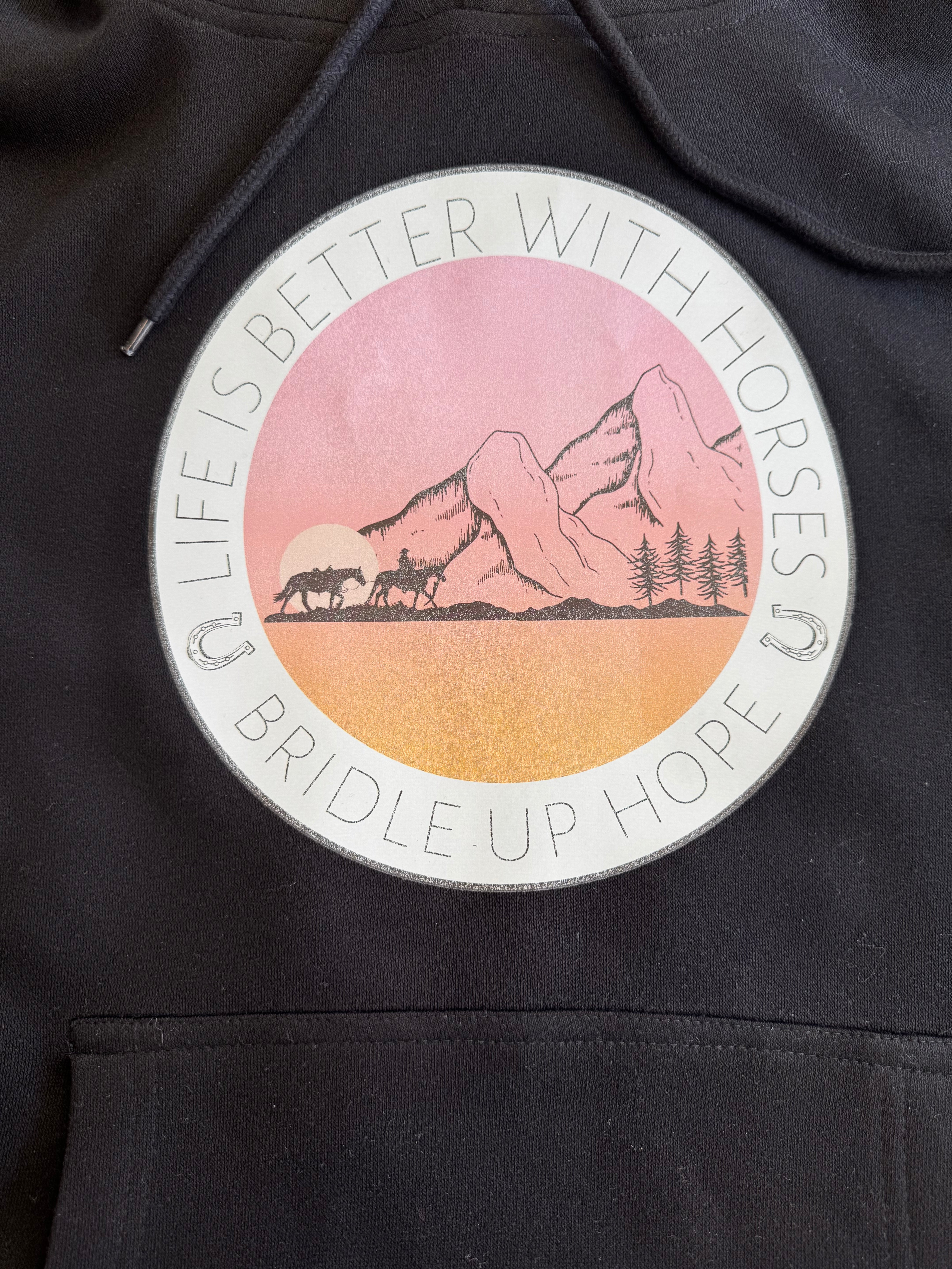 life is better with horses hoodie