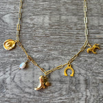cowgirl hope charm necklace