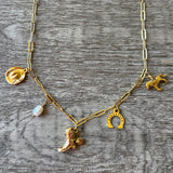 cowgirl hope charm necklace