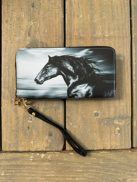 black horse wallet