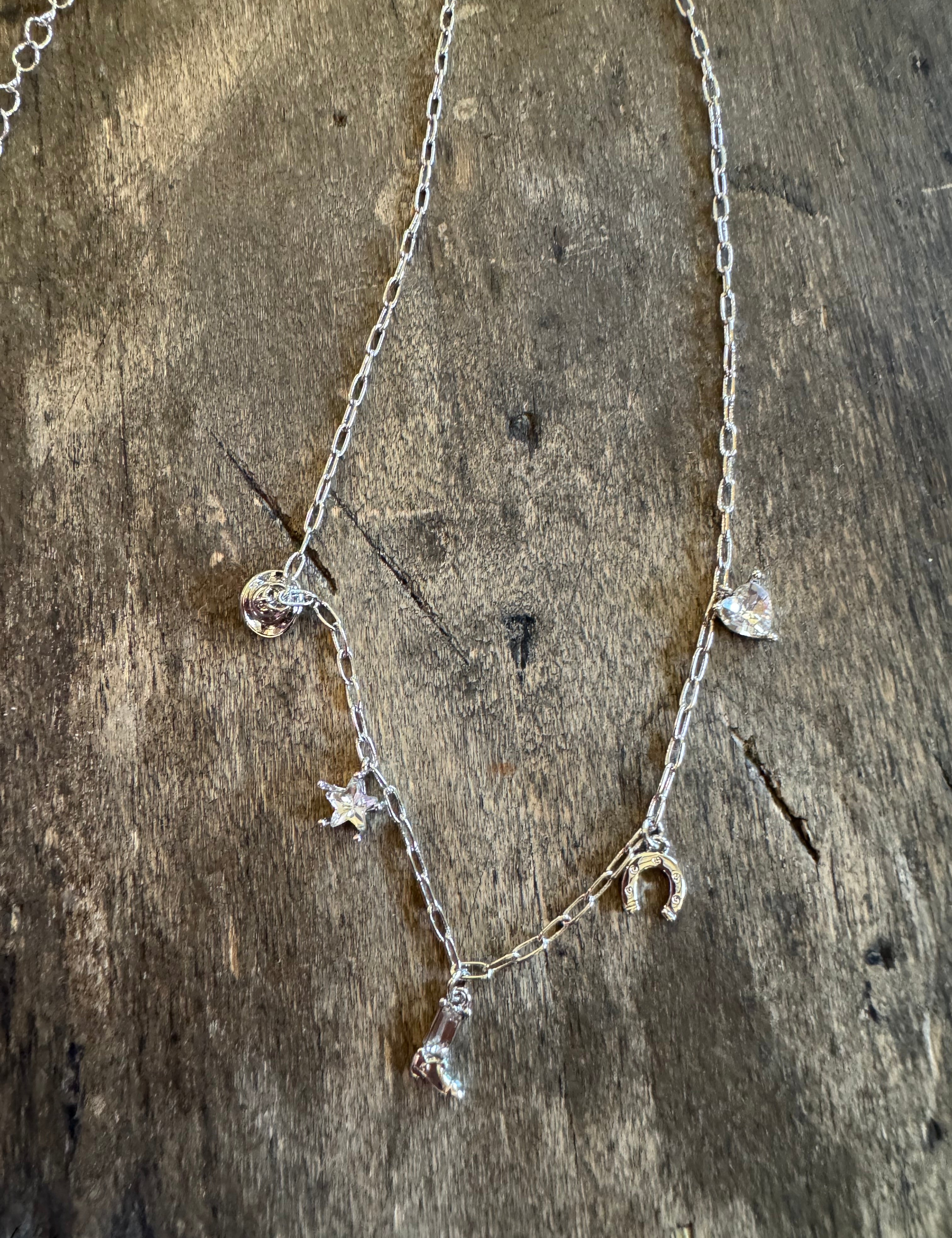 western charm necklace
