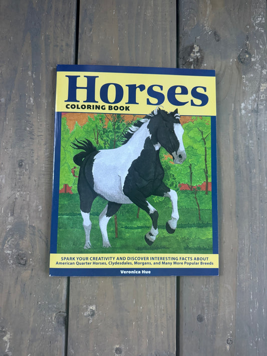 horses coloring book