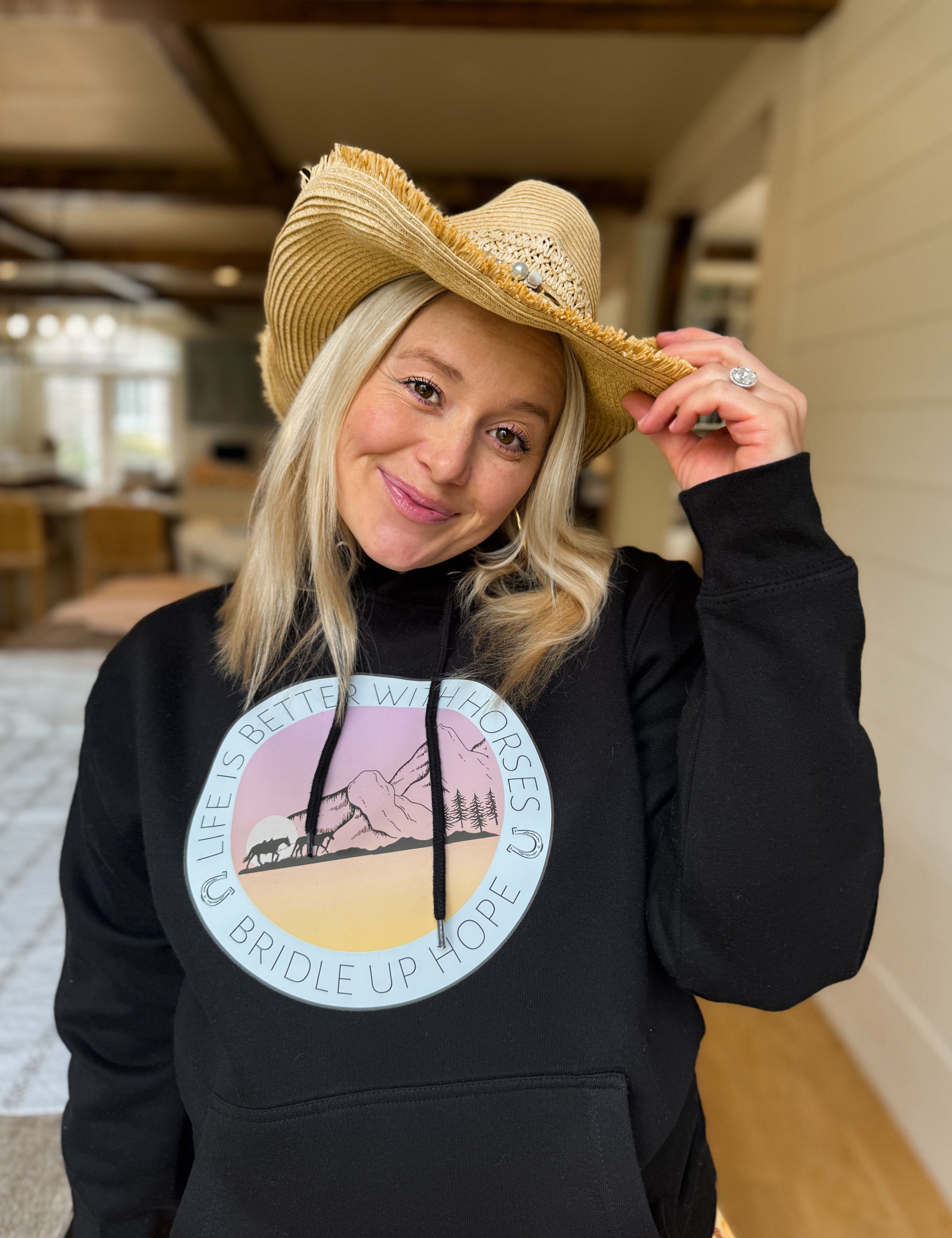 life is better with horses hoodie