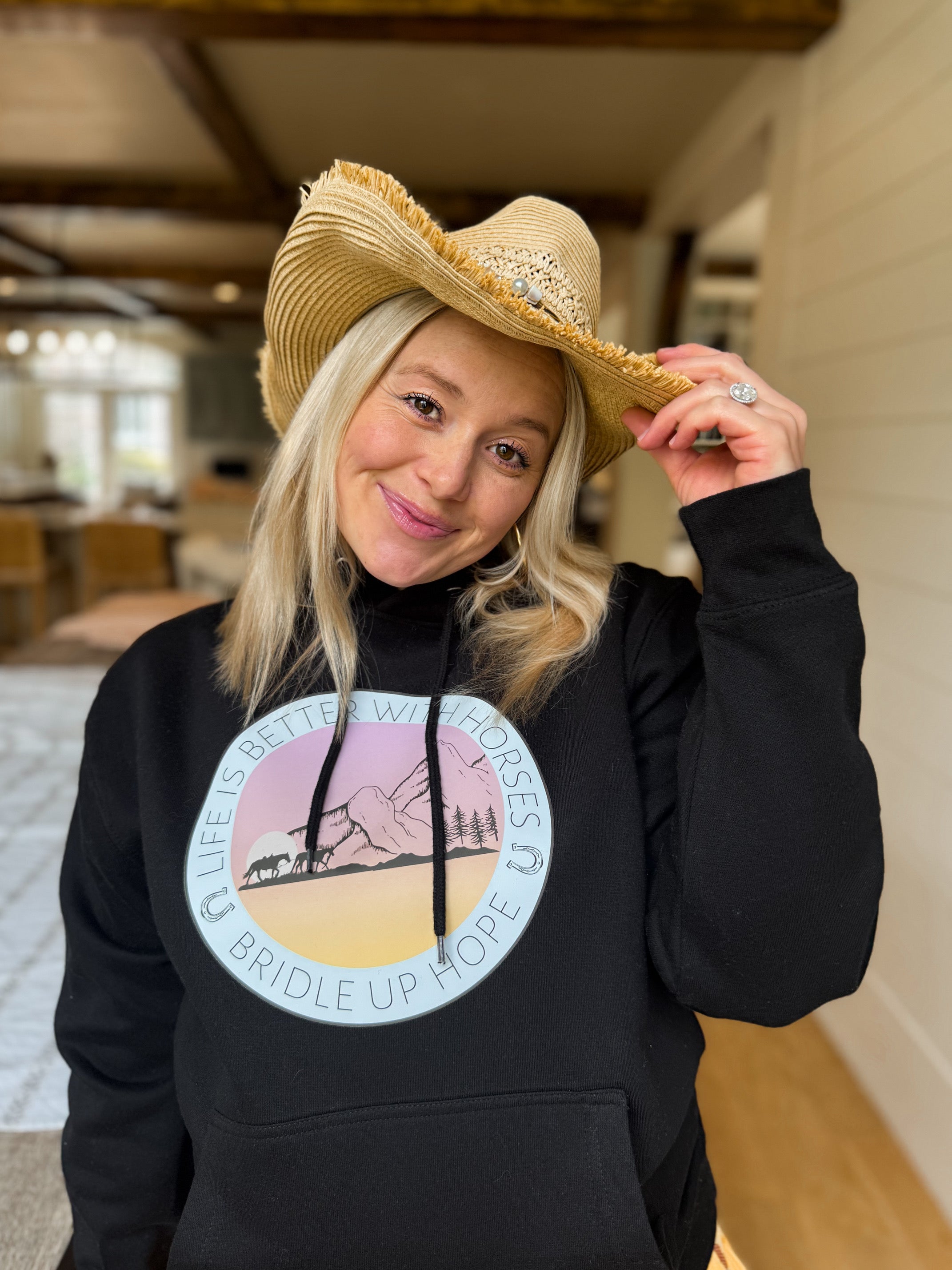 life is better with horses hoodie