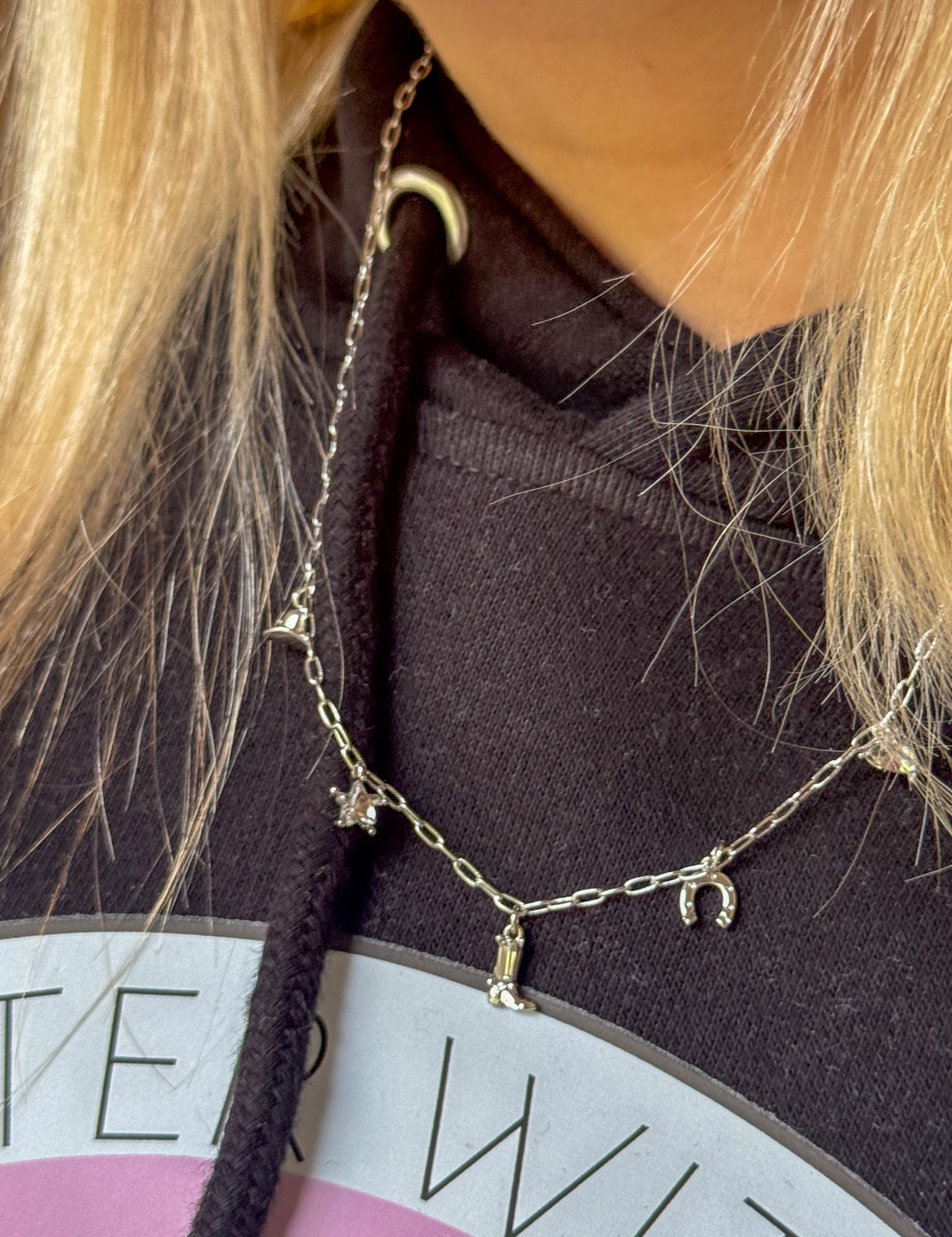 western charm necklace