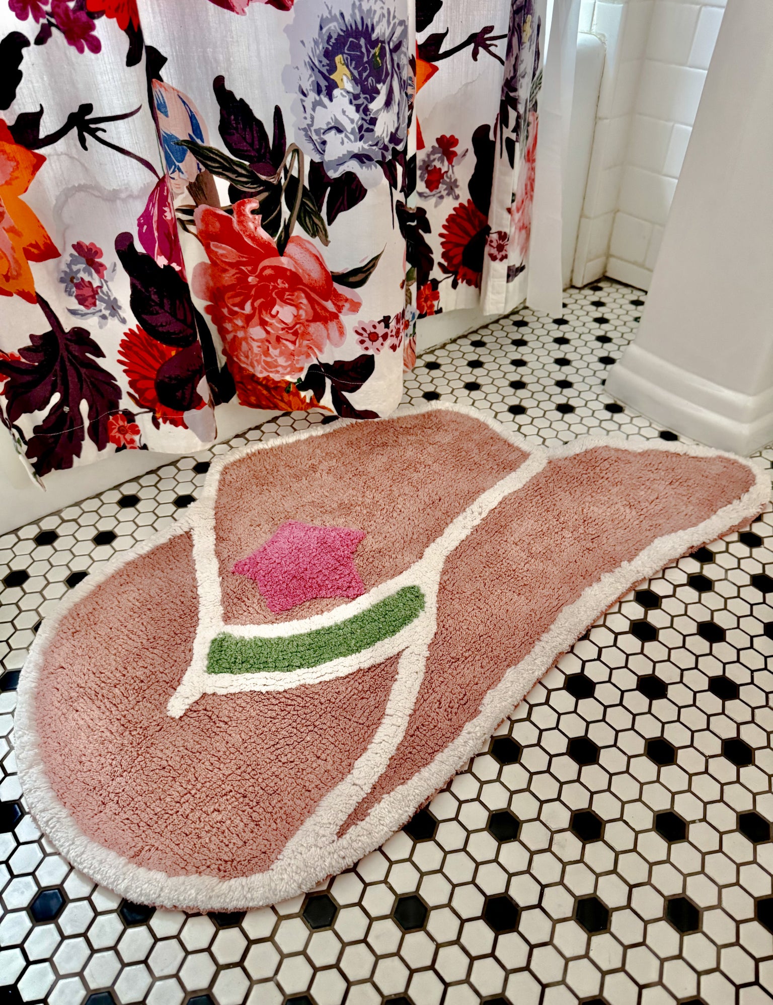 cowgirl bath rug