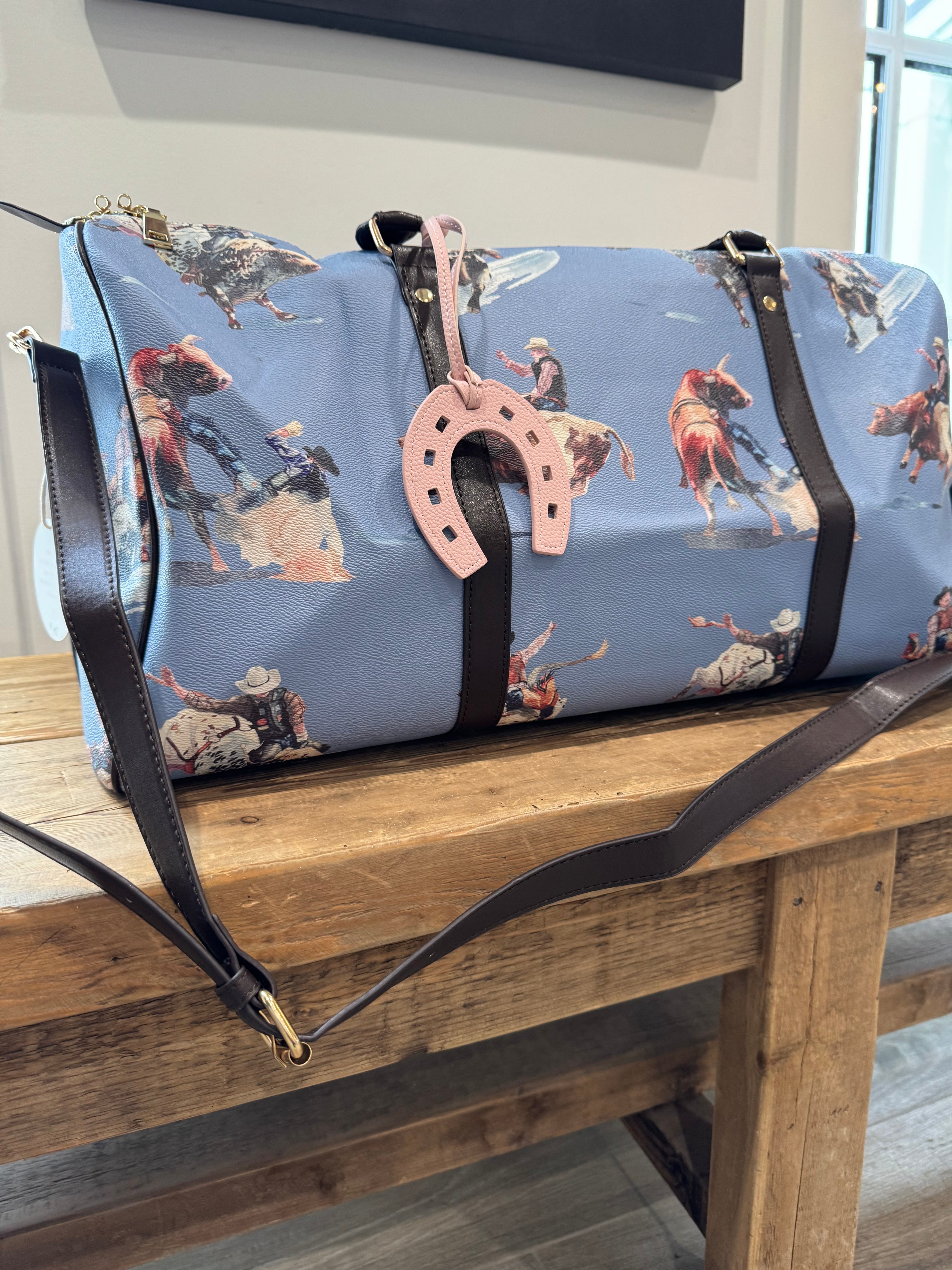 Lucky Pink Horseshoe Bag Charm