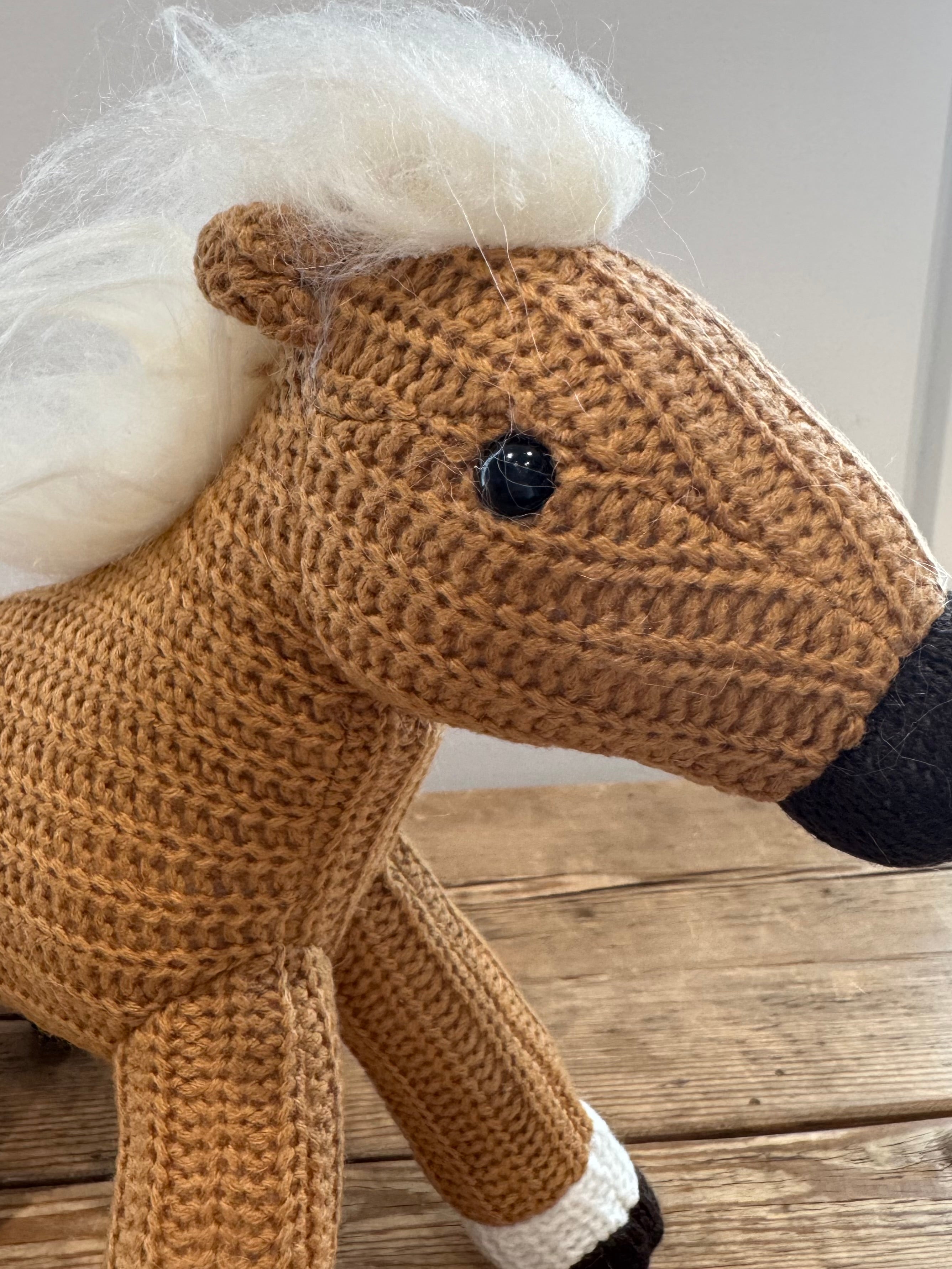 Palomino Handknit Hope Horsie