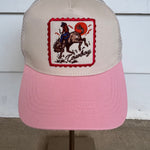 Cowboy Patch Pink Hat