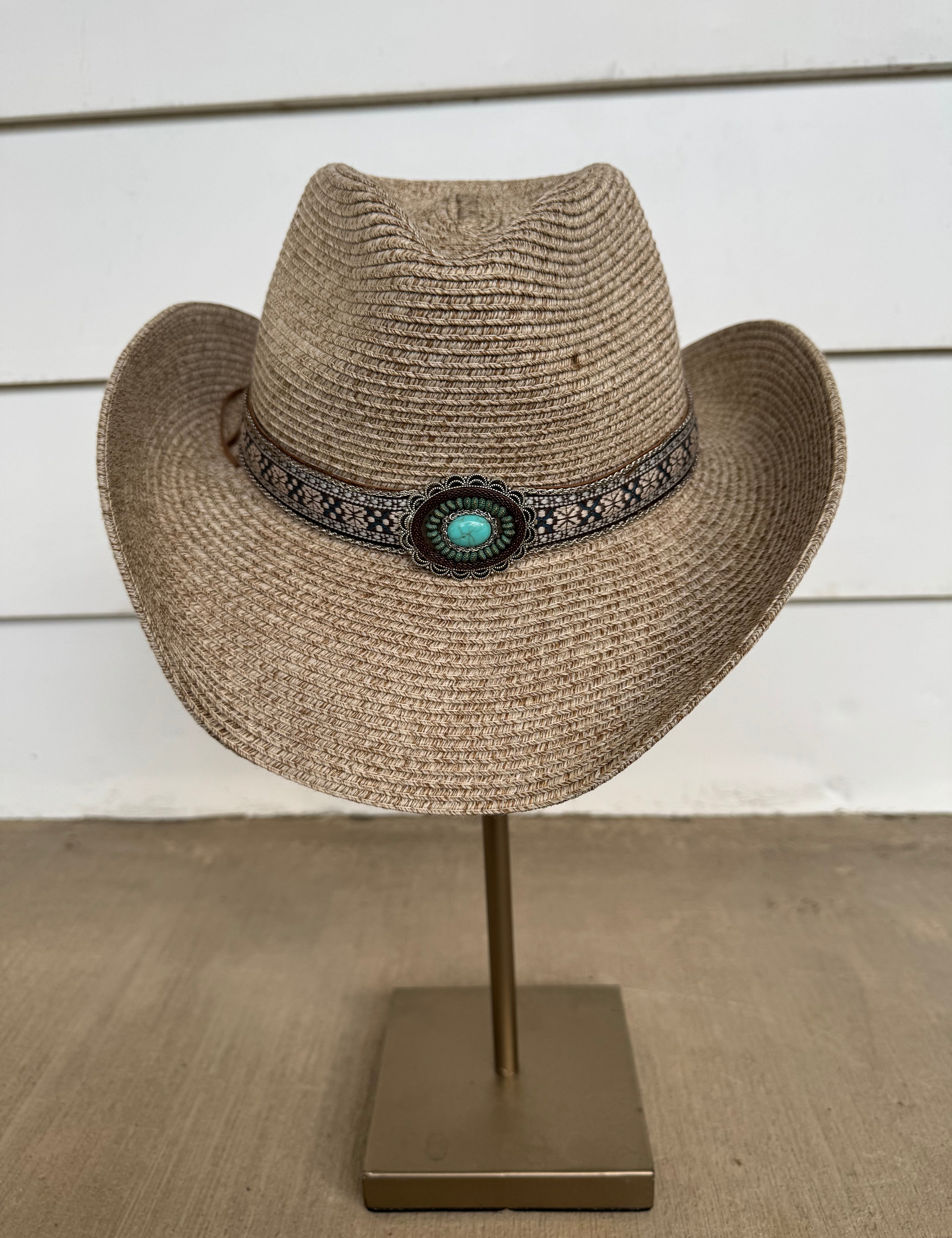 Cowgirl Turquoise Concho Hat