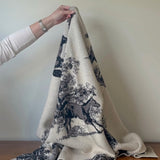 equestrian toile blanket