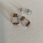 Stirrup Earrings with Copper Tones