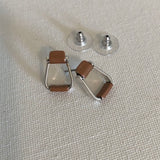 Stirrup Earrings with Copper Tones