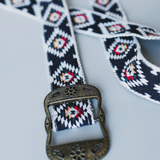 Aztec Diamond Woven Buckle Belt