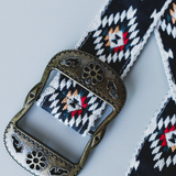 Aztec Diamond Woven Buckle Belt