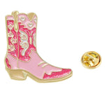 Pink Cowgirl Boot Pin