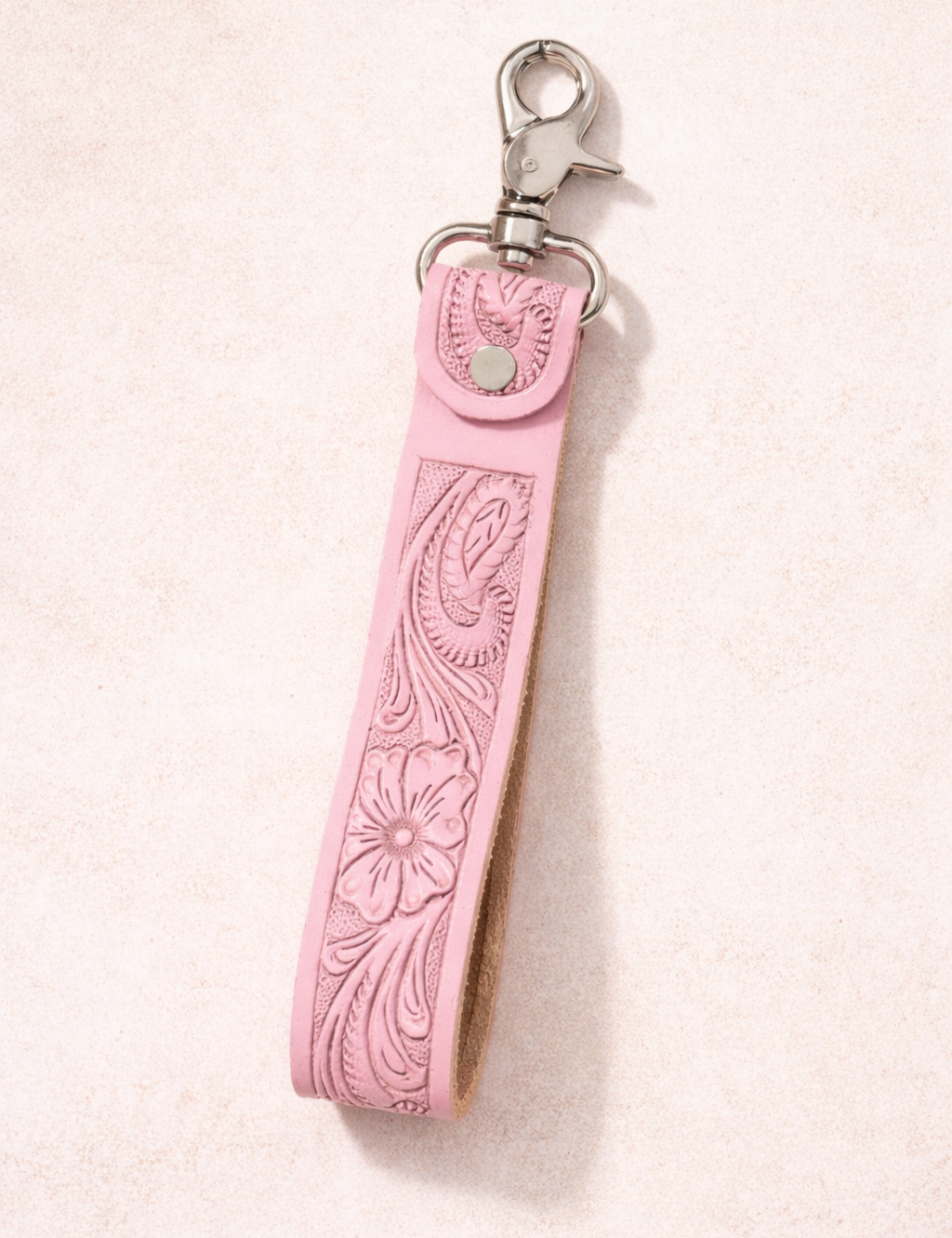 Pretty In Pink Cowgirl Keychain