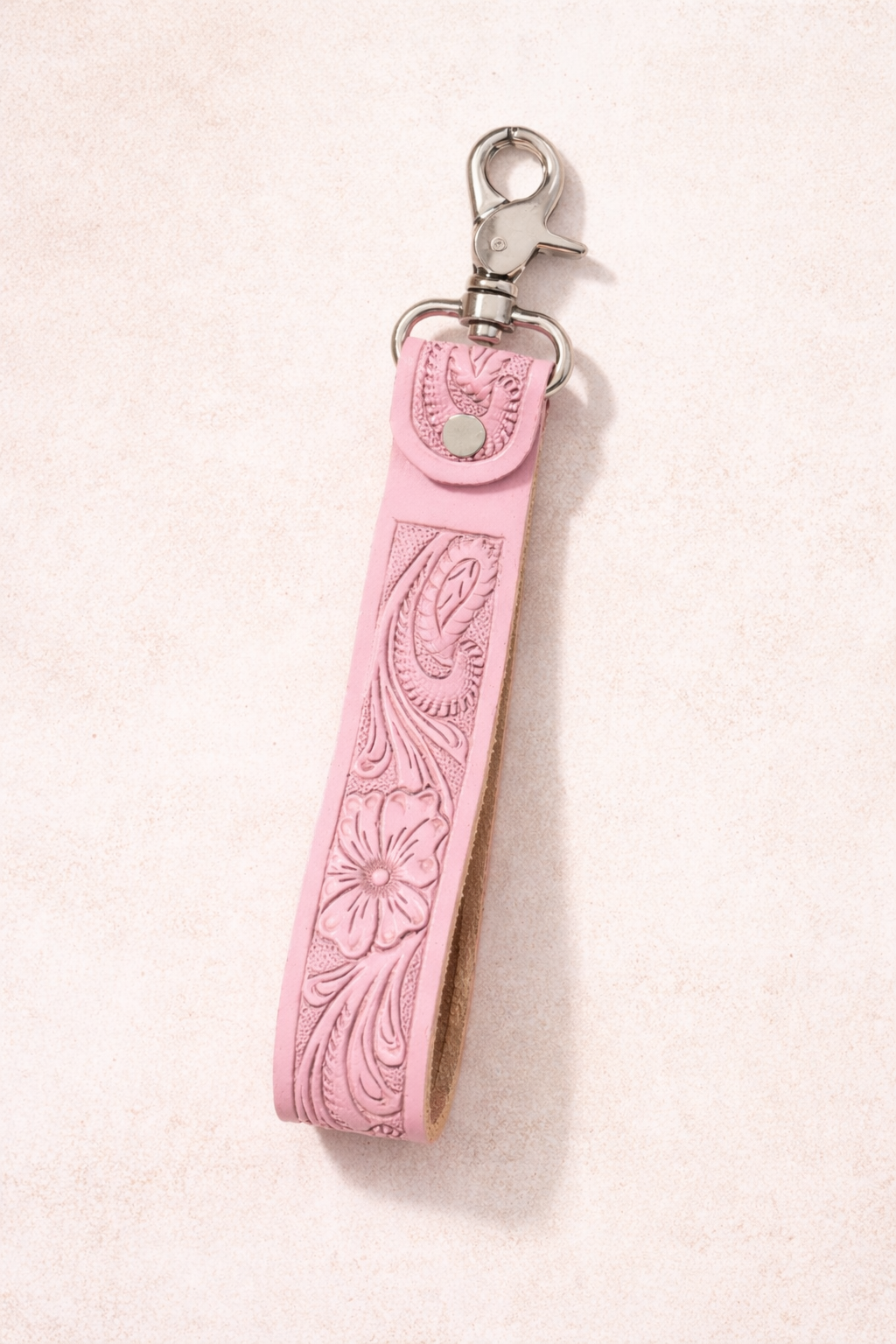 Pretty In Pink Cowgirl Keychain