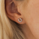 luxe horseshoe earrings