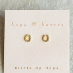 luxe horseshoe earrings