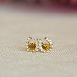 luxe horseshoe earrings Gold