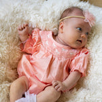 Pink Pony Embroidered Romper