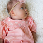 Pink Pony Embroidered Romper