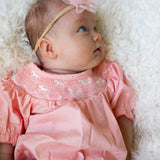 Pink Pony Embroidered Romper