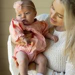 Pink Pony Embroidered Romper