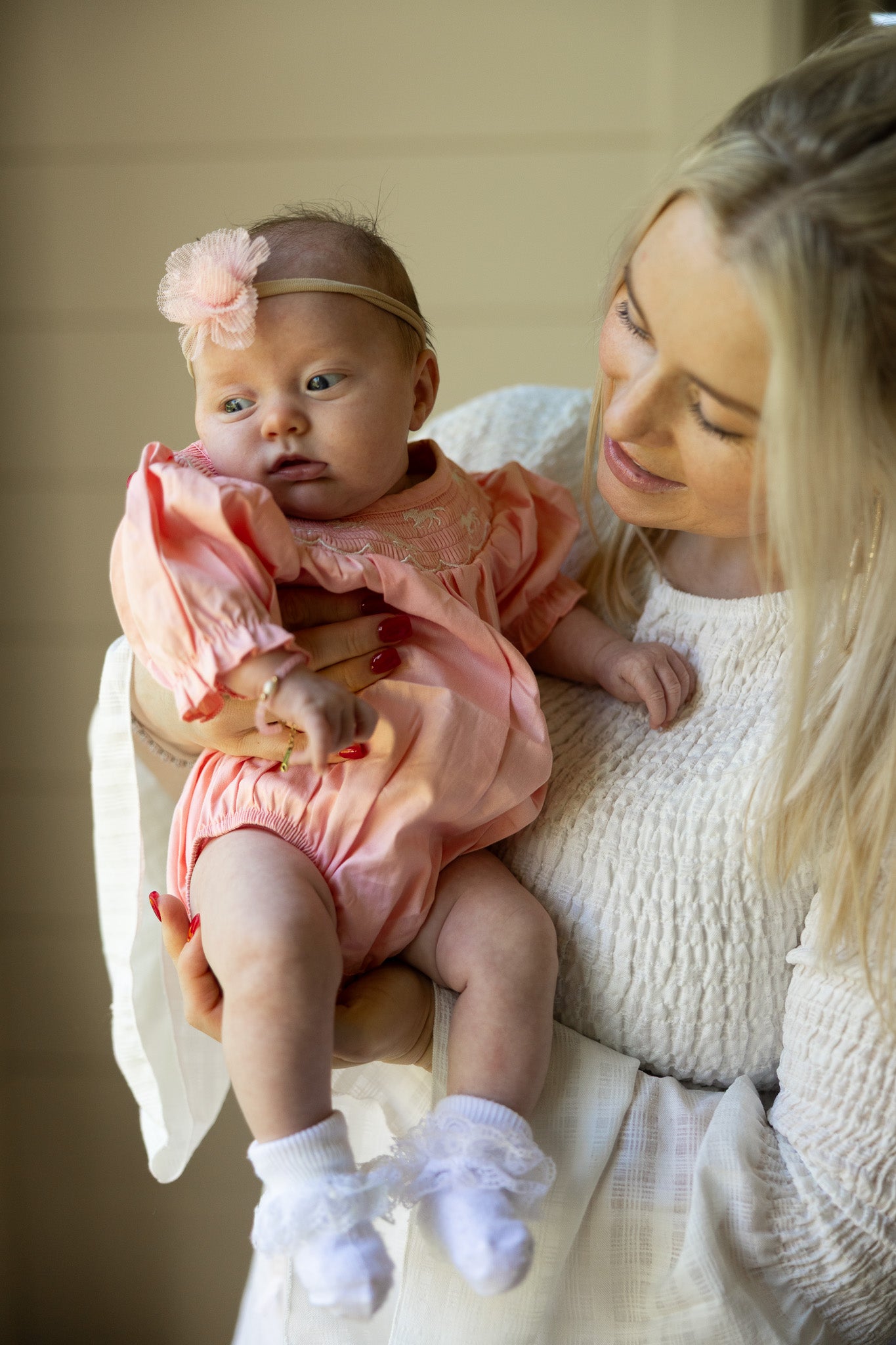 Pink Pony Embroidered Romper