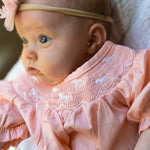 Pink Pony Embroidered Romper