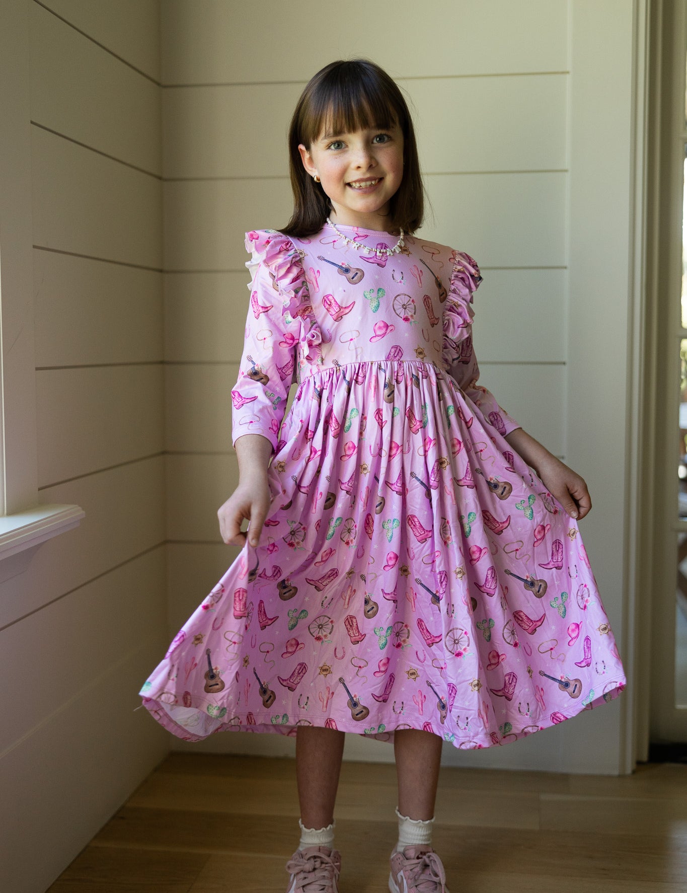 Boot Scootin' Ruffle Dress