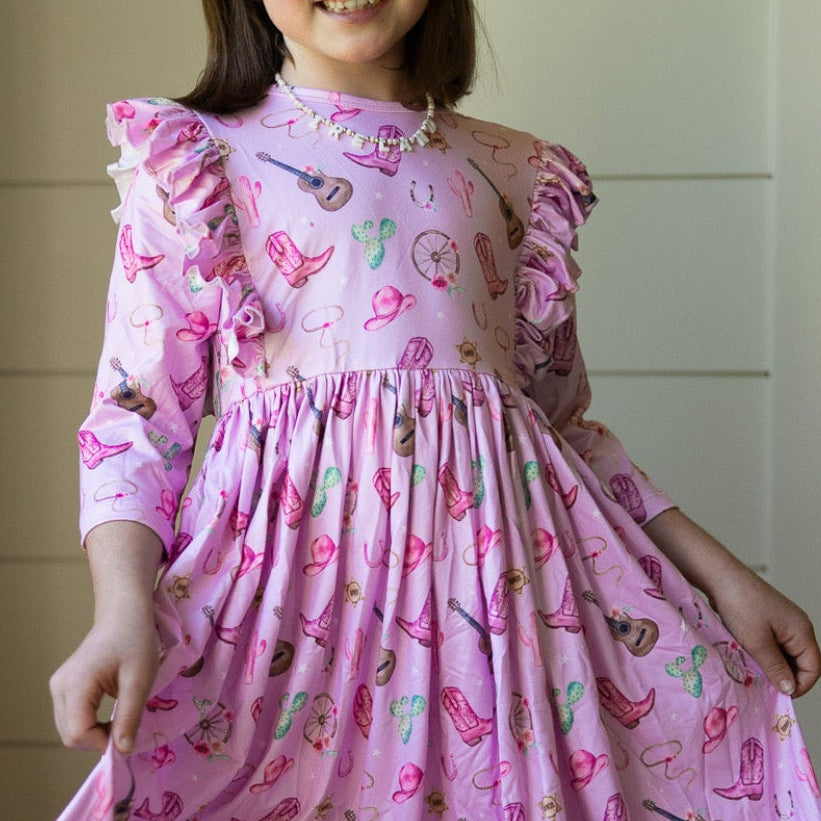 Boot Scootin' Ruffle Dress
