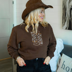 Cowgirl Boots & Stars Sweatshirt