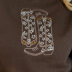 Cowgirl Boots & Stars Sweatshirt