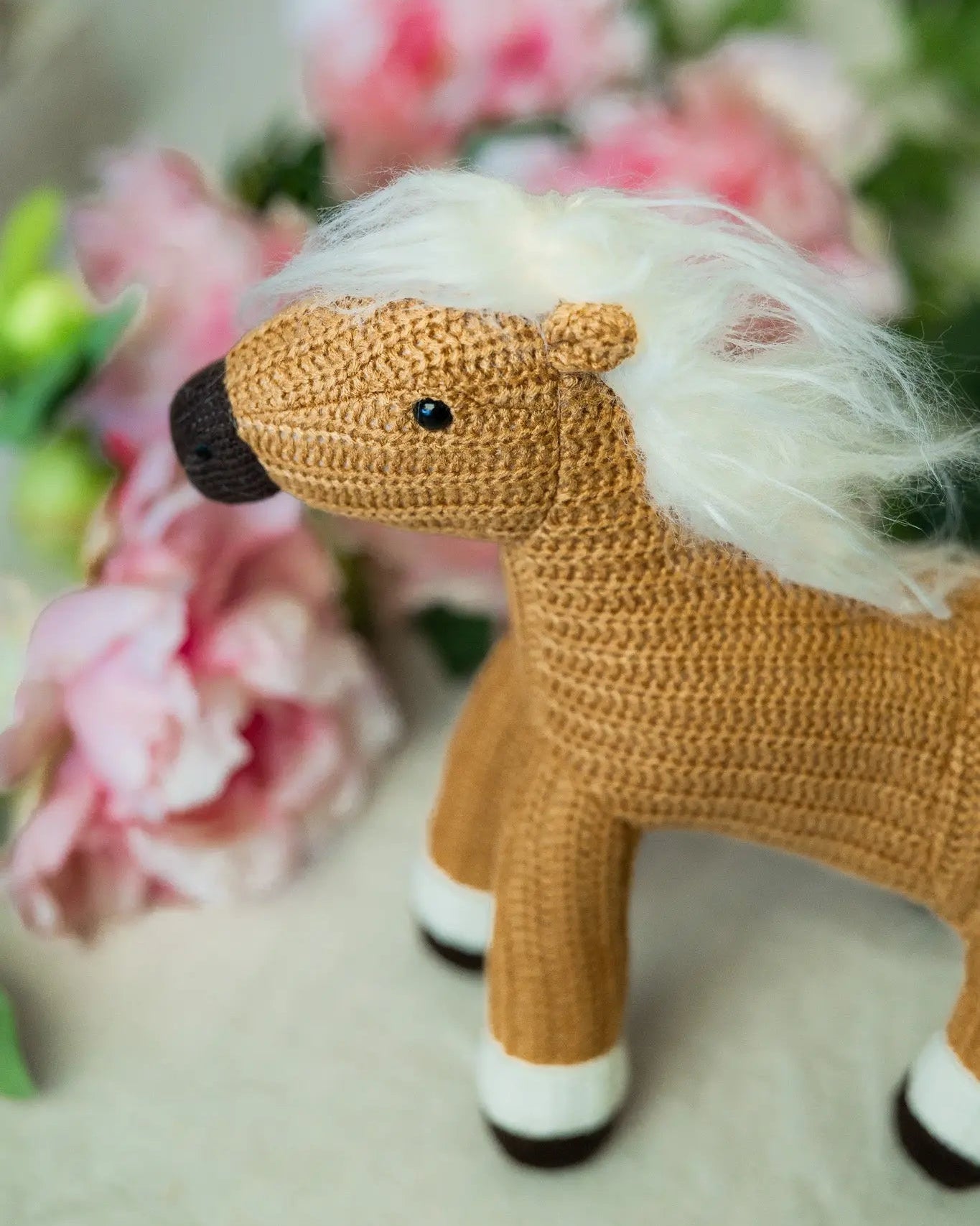 Palomino Handknit Hope Horsie