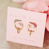 horseshoe huggie earrings