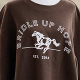 triple crown crewneck in brown