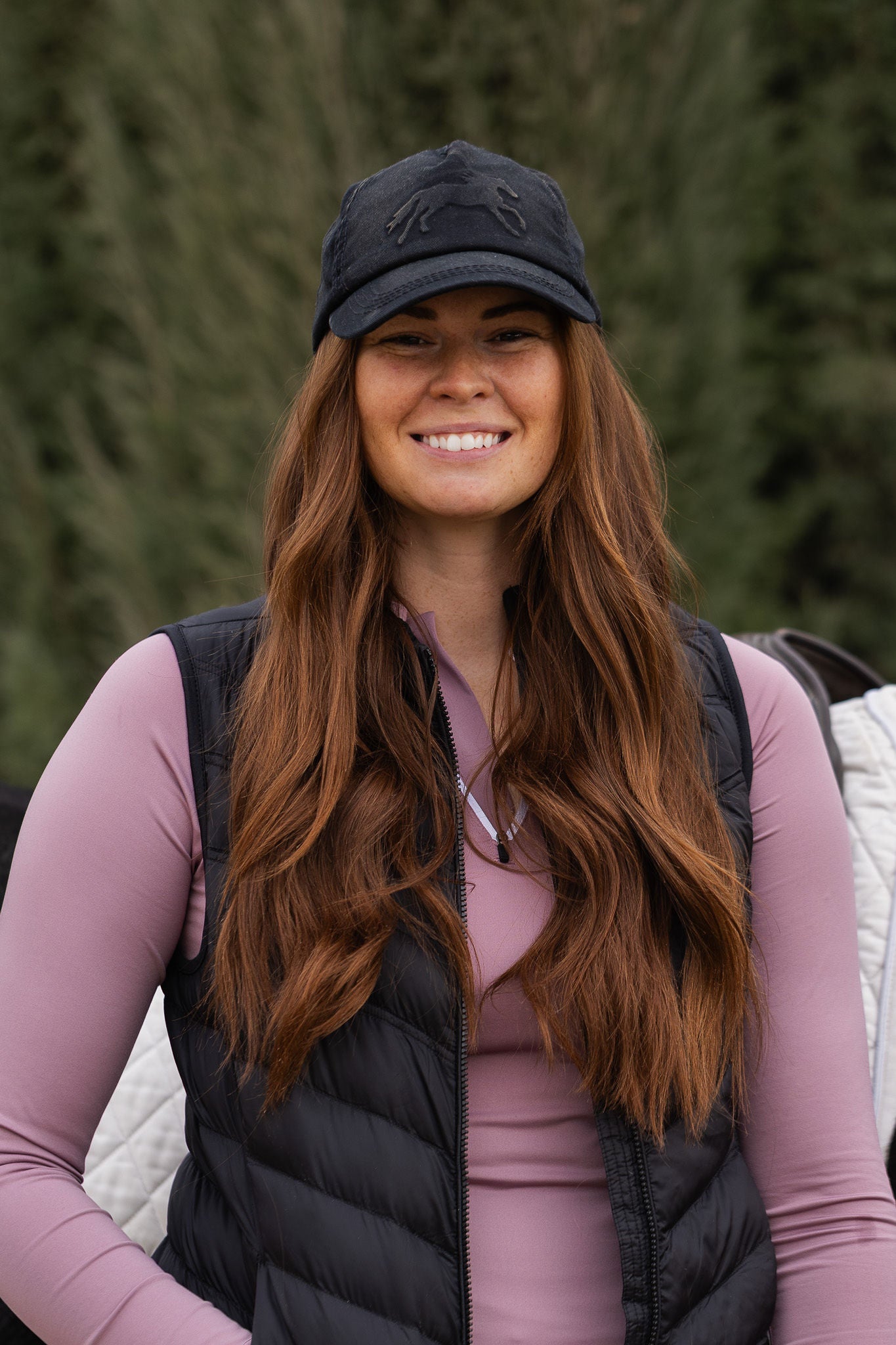 Vintage Black Horse Hat