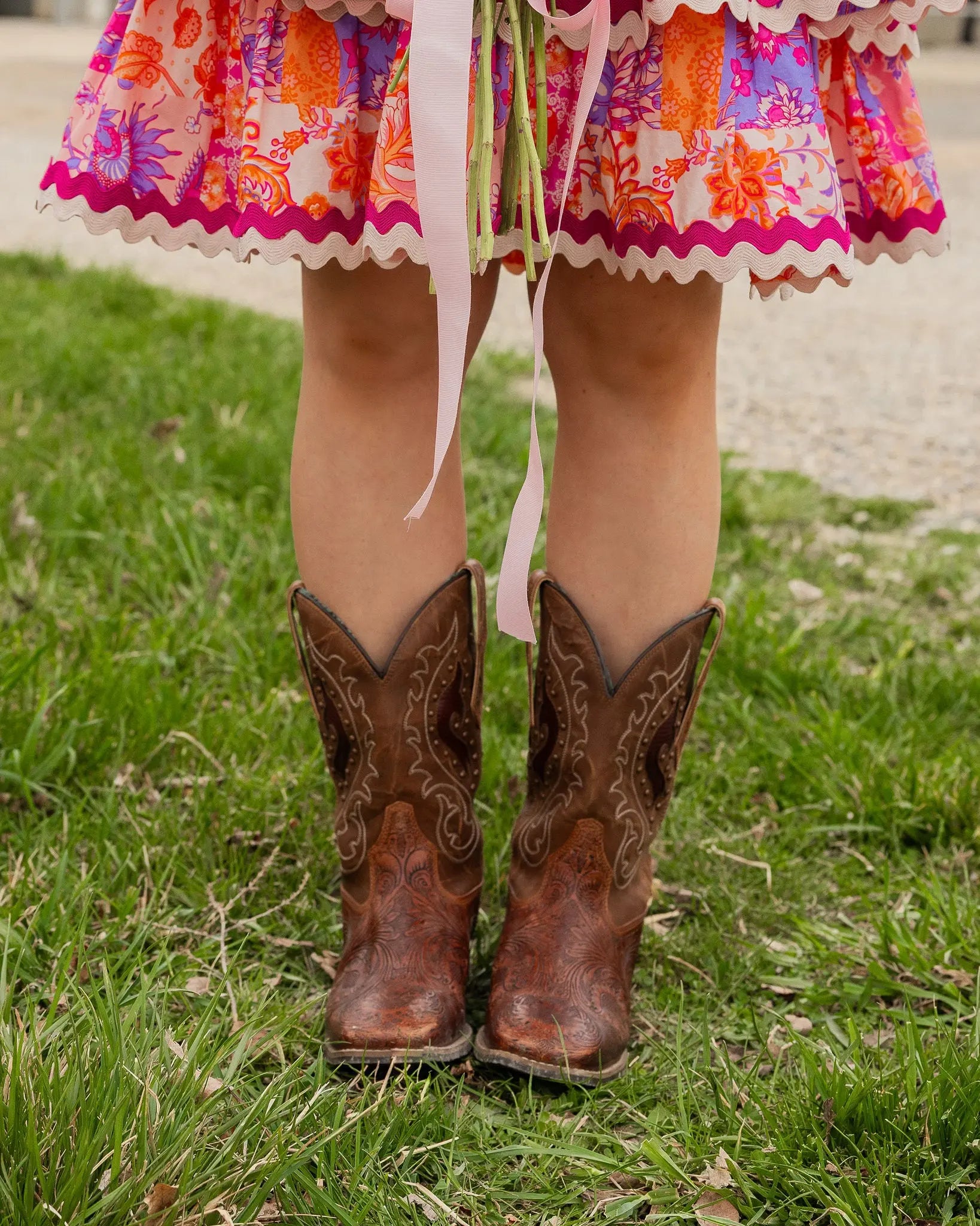 Hope Rider Hand-Tooled Leather Boots Myra Bag
