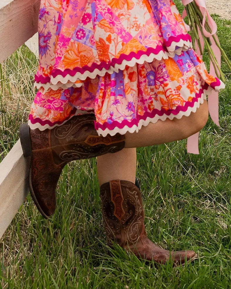 Hope Rider Hand-Tooled Leather Boots Myra Bag