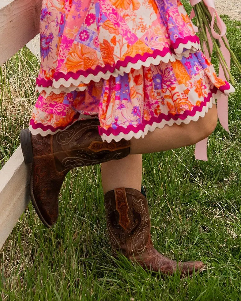 Hope Rider Hand-Tooled Leather Boots Myra Bag