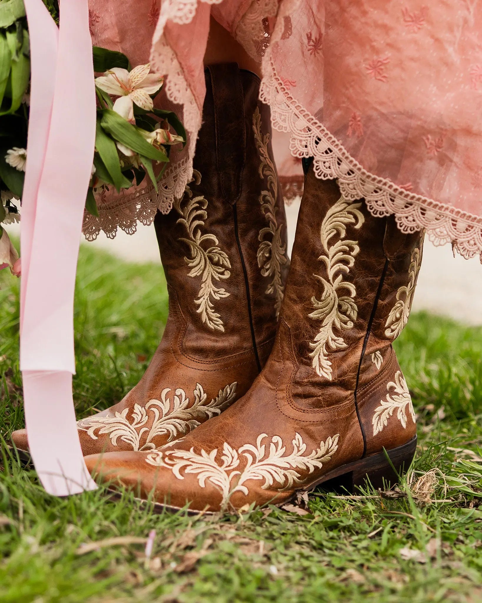 Bridle Bloom Embroidered Cowgirl Boots Faire - Myra Bag
