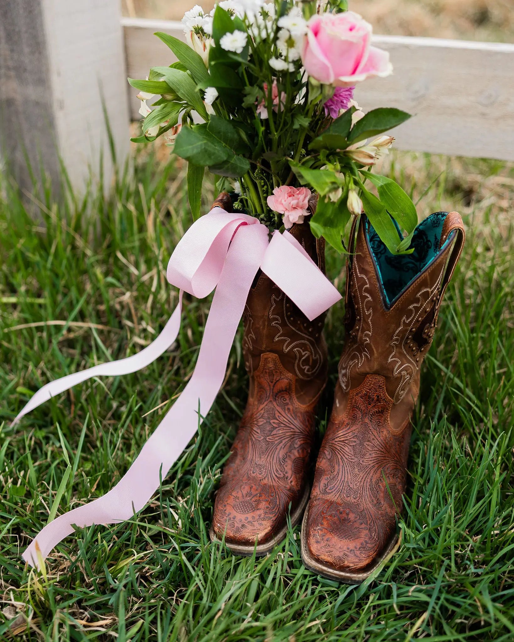 Hope Rider Hand-Tooled Leather Boots Myra Bag