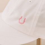 lucky horseshoe hat (white)