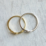 angled horseshoe ring